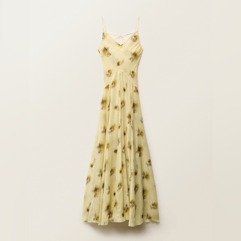 Mango LONG FLORAL-PRINT DRESS - Picture 3 of 3